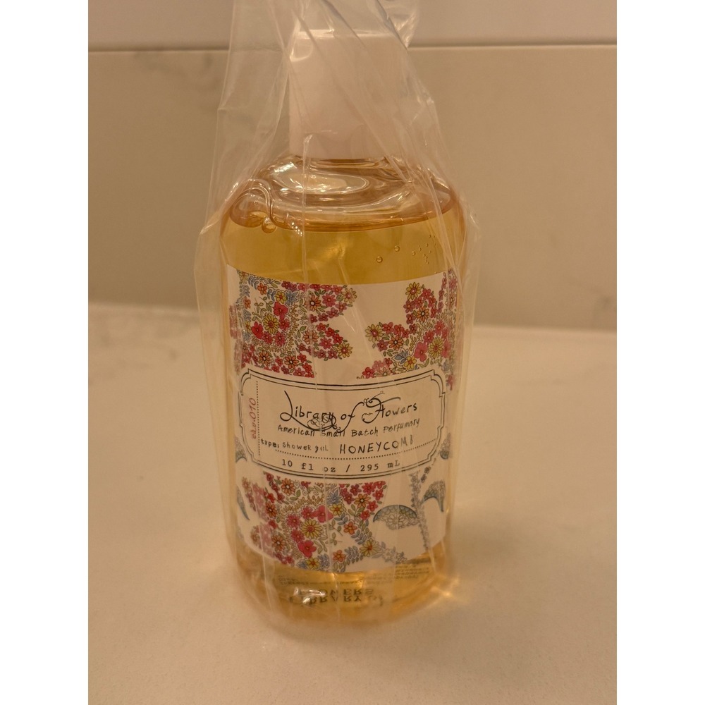 Library‎ of Flowers 10 oz Honeycomb Shower Gel Body Wash New Sealed
